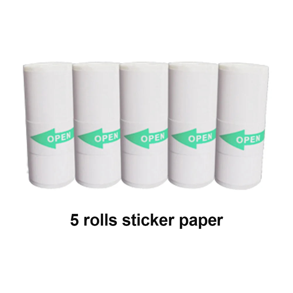 Portable Printer Mini Pocket Wireless Bluetooth Thermal Printers for Android iOS Smartphone  BT Inkless Printing Gift for Kids