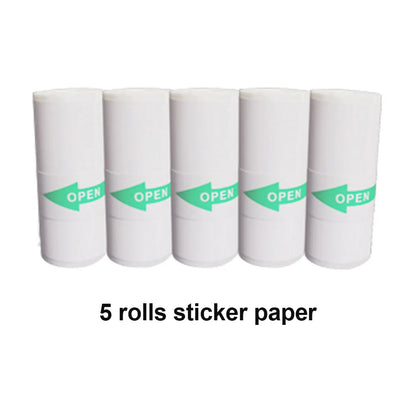 Portable Printer Mini Pocket Wireless Bluetooth Thermal Printers for Android iOS Smartphone  BT Inkless Printing Gift for Kids