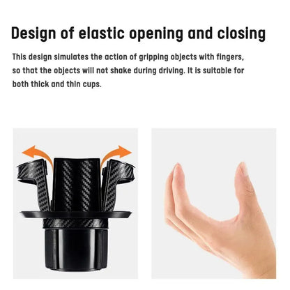 2-in-1 Car Cup Holder Expander Cupholder Adapter Auto Interior Cup Expandable Car Multifunction Organizer Storage Accessori Q7K3