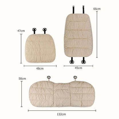 Universal Winter Car Seat Cover Cushion Thick Plush Pad Fashion Warm Front Chair Protector For Sedan SUV Car Accessories