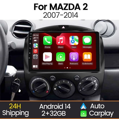 MEKEDE Android Screen Car Radio Multimedia Player For MAZDA 2 Mazda2 2007 -2014 Carplay WIFI Autoradio Intelligent Car System