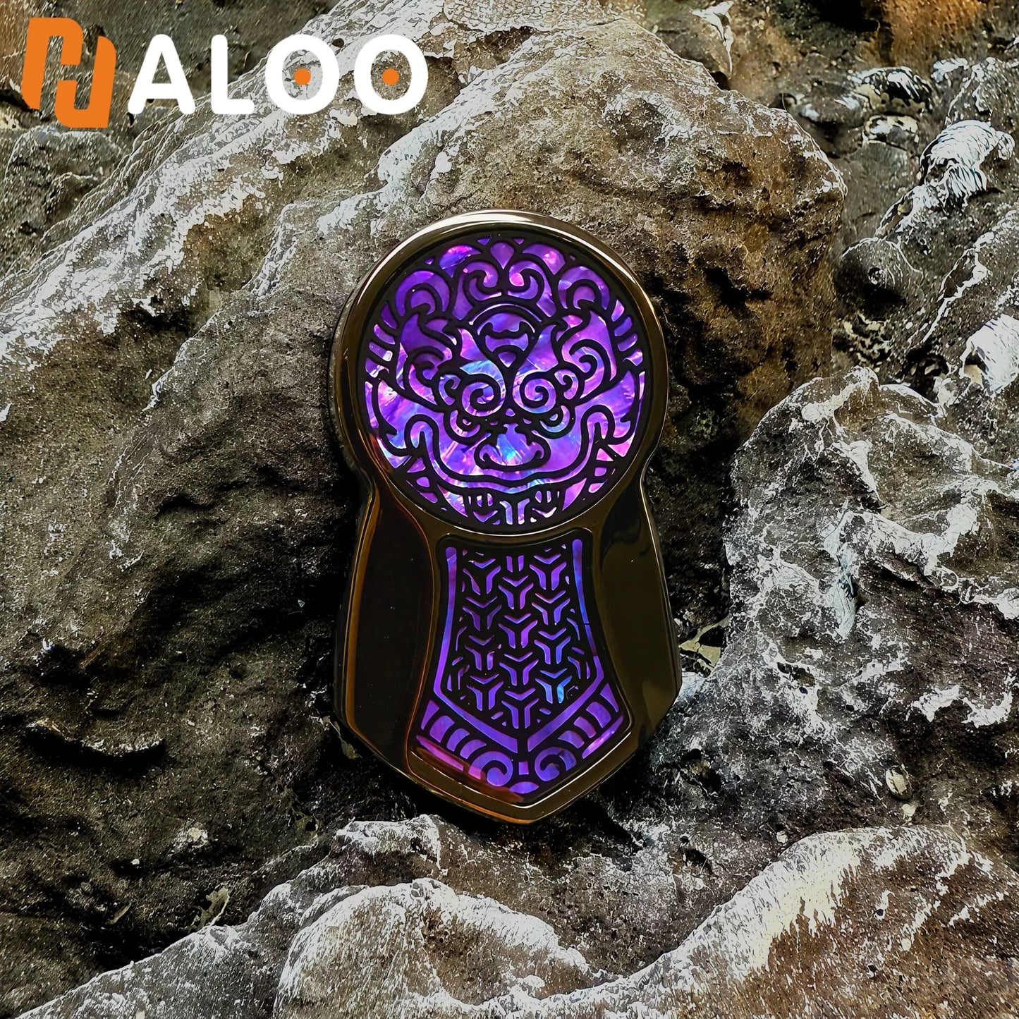 HalooPlayer Fritillaria Tangxuanjia Slider Fidget Spinner EDC Fidget Toys Stress Reliever Anti Anxiety Hand Spinner for Adult