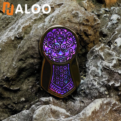 HalooPlayer Fritillaria Tangxuanjia Slider Fidget Spinner EDC Fidget Toys Stress Reliever Anti Anxiety Hand Spinner for Adult