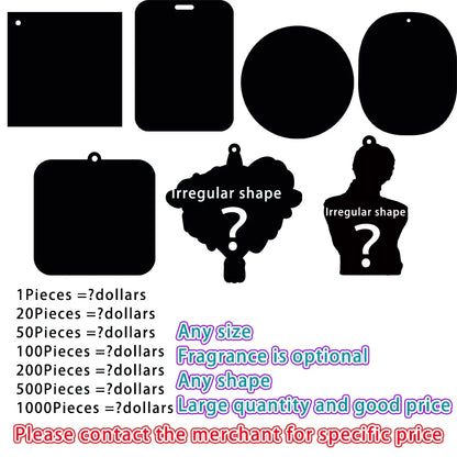 20 pcsCustomized car air freshener free design car accessories aromatherapy any shape any picture can be customized advertising