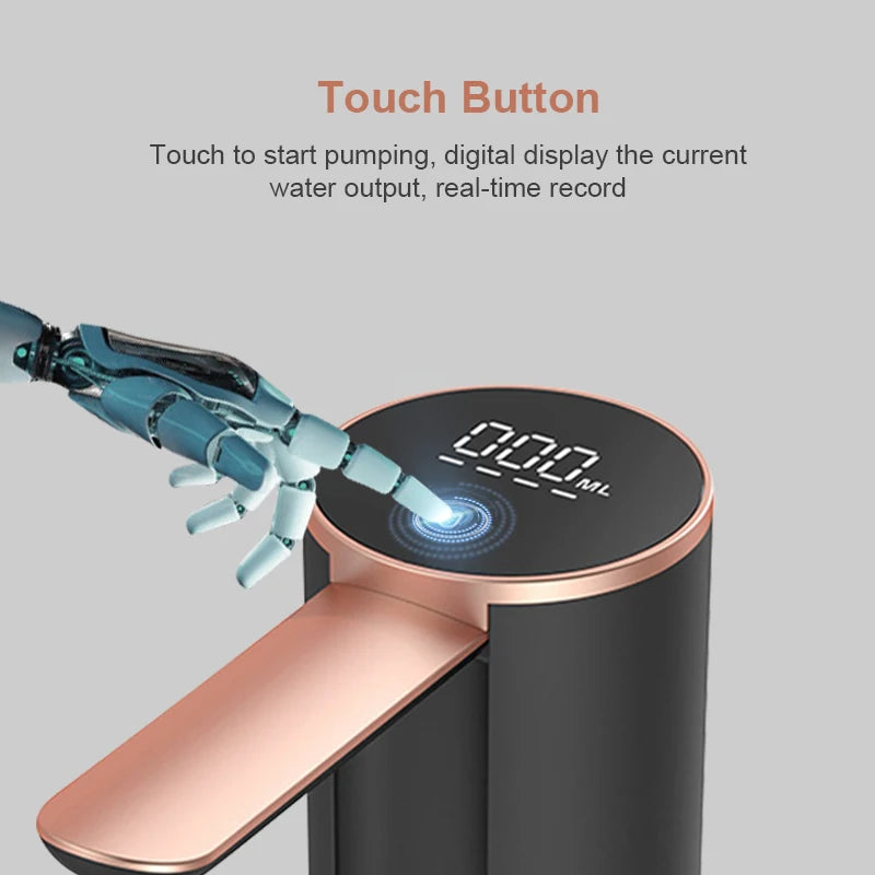 Automatic Water Bottle Pump Water Dispenser USB Smart Water Pump Barreled Water Suction Device Mineral Water Dispenser Pump