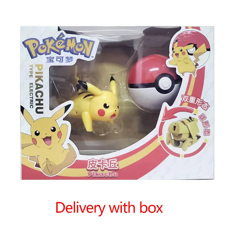 Hot Pokemon Figure Greninja Lucario Pokeball Gyarados Pikachu Dragonite Gengar Mew Venusaur Elf Poke Ball Toy Kids Birthday Gift