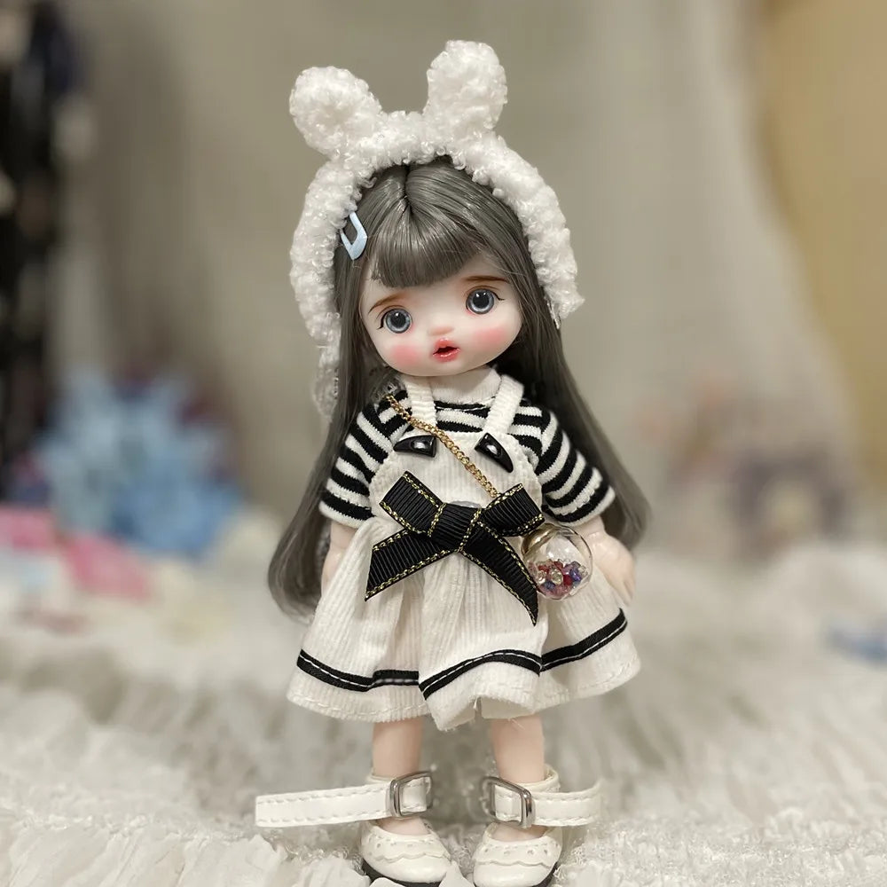 Original Bjd Diy Dress Up Doll 1/8 Joint Mobility Fashion Princess Doll 3d True Eye Girl.S Birthday Full Set Accessories Gift
