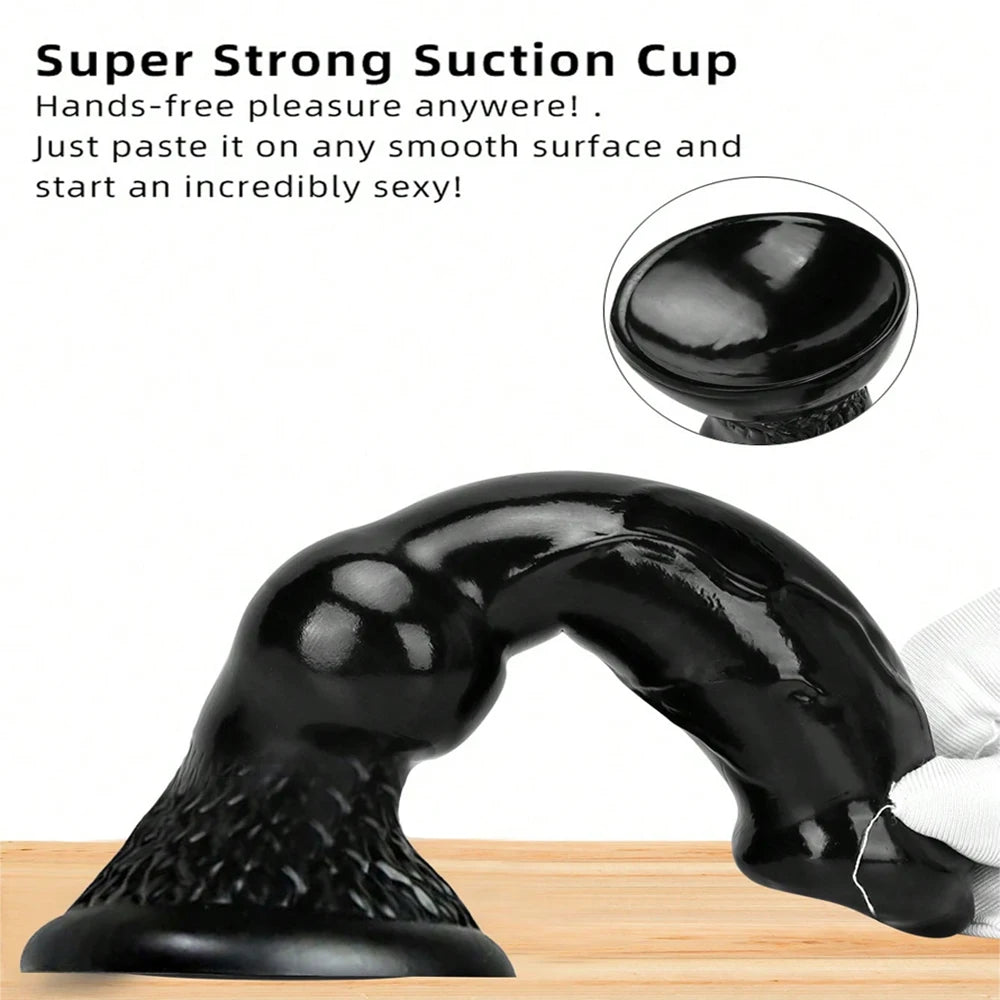Huge Dildo Animal/Dog Dildo Realistic Penis with Suction Cup Big Butt Plug Giant Monster Cock Dick Adults Supplies for Men Women