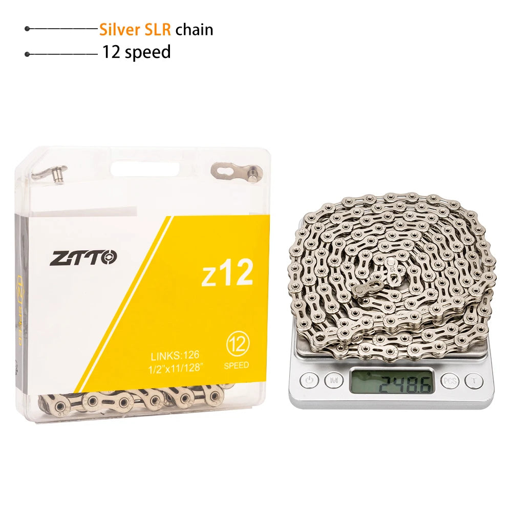 ZTTO MTB Road Bike 10 11 12 Speed Chain Bicycle Hollow Current With Missing Link High Quality 10S 11S 116 Links 12 S 126 Links