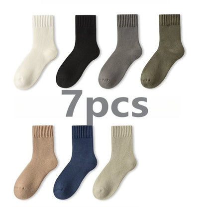 Men Winter Thick Woolen Socks with Added Fleece for Warmth and Protection Men's Long Socks for Winter Mens Socks Designer Socks