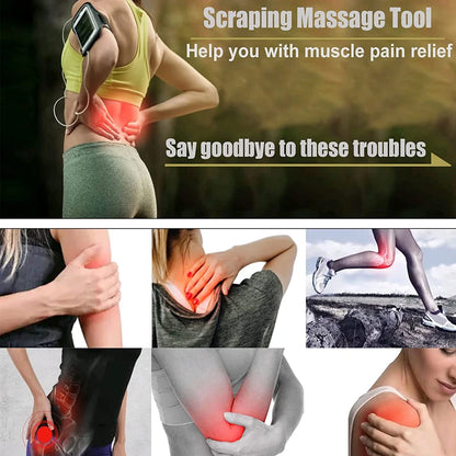 Stainless Steel Gua Sha Tool Muscle Scraper For Relieve Foot, Calf, Neck Pain, Relieves Plantar Fasciitis & Achilles Tendinitis
