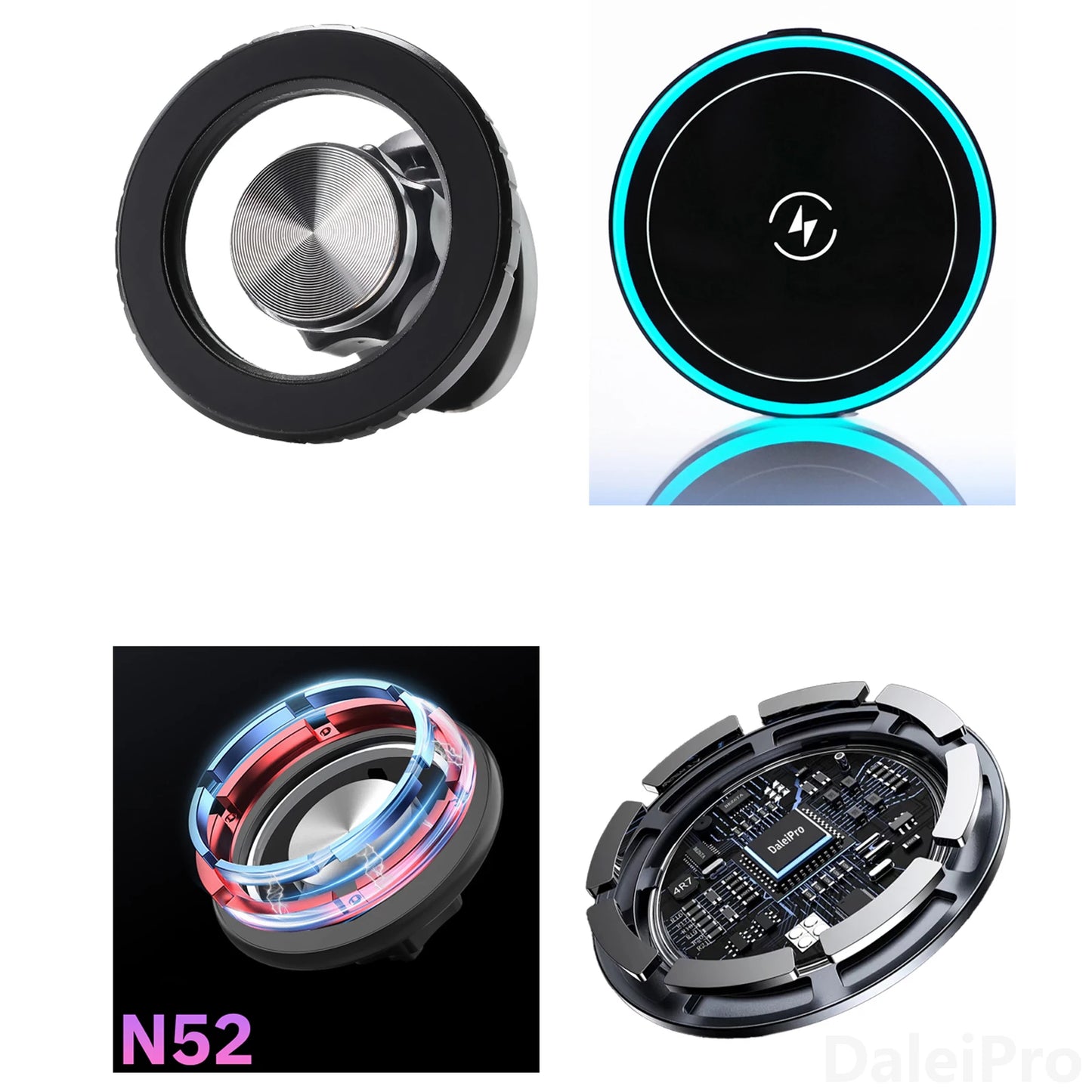 For Toyota Land Cruiser 250 Prado LC250 2024 2025 Double Phone Holder Car Multifunctional Storage Box Magsafe Wireless Charger