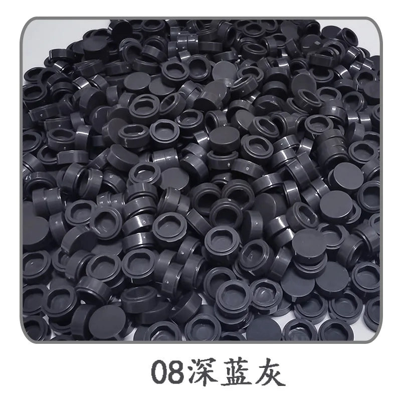 900pcs 52 Colors City Building Blocks Flat Tile 1x1 Round Bricks DIY Enlighten Blocks Parts 98138 Blocks for Children Boys Girls