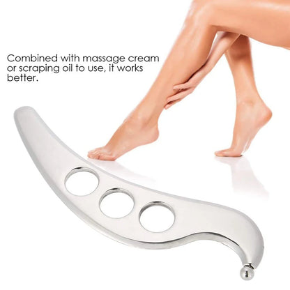 1PC Stainless Steel Muscle Scraper Massage Tool Gua Sha iastm for Deep Tissue Scraping for Myofascial Release,Muscle Pain Relief