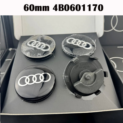 Car Floating 4pcs 60/61/68/69mm Wheel Hub Caps Hubcap Badge Styling For Audi B5 B6 B7 B8 A3 8P 8V 8L A5 A6 C6 C5 C7 A1 A7 A8 Q