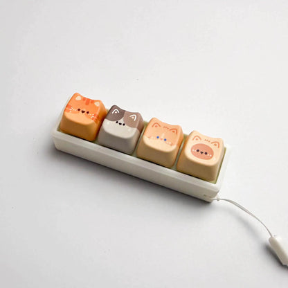 Tn Keyboard Peripheral House Cat Keycap Switch Tester Blue Mechanical Switch Stress Relief Toy Anxiety Relief For Office Adult