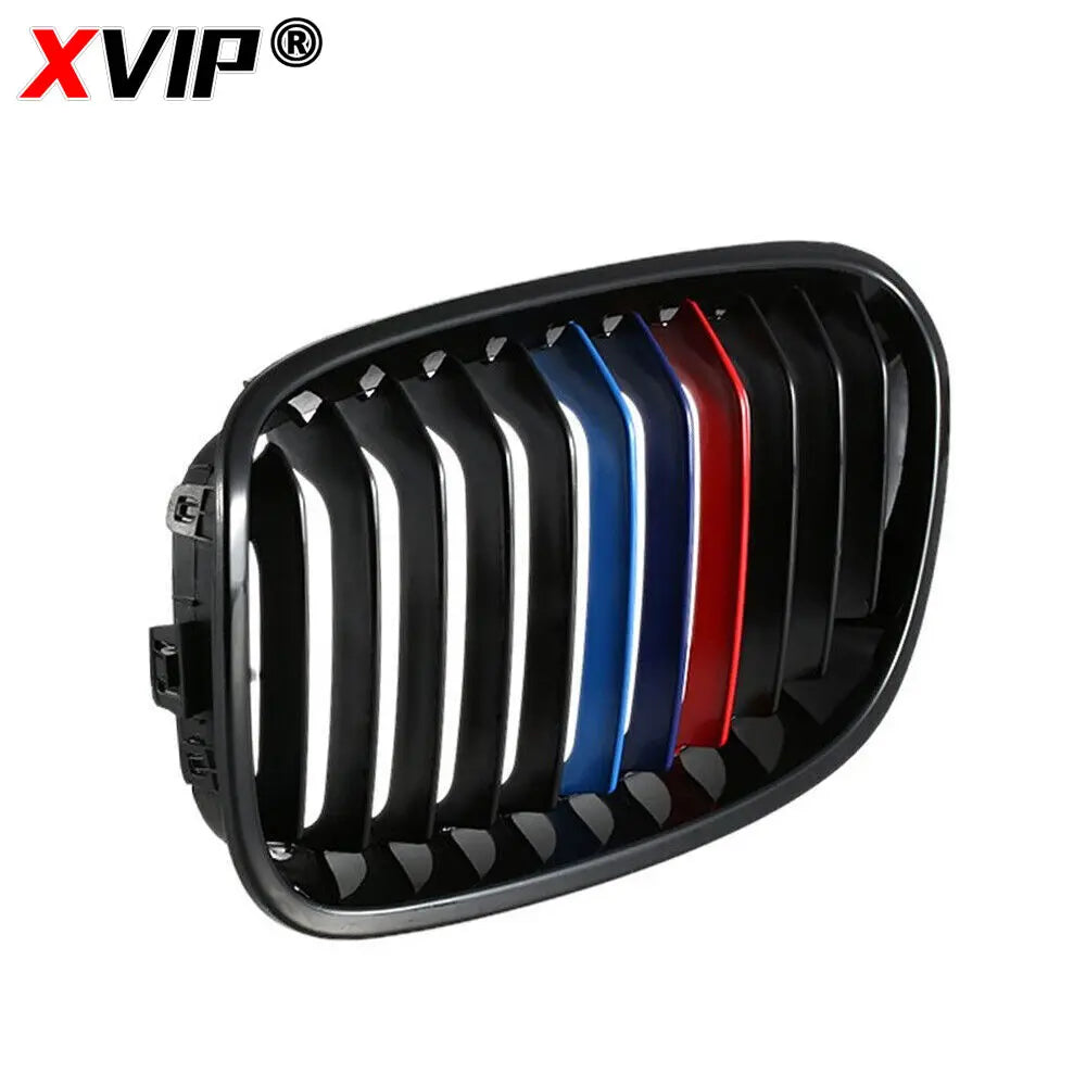 XVIP Car Front Grille Grills Gloss Black for BMW 1 Series F20 m140i 118d F21 2012-2014 Front Diamonds Style Grille Accessories