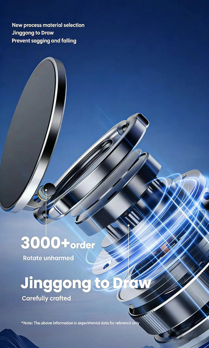 Magnetic Car Phone Holder 360° Rotatable Foldable & Adjustable Magnetic Auto Mount ,Suction Cup Phone Holder for Car/Mirror