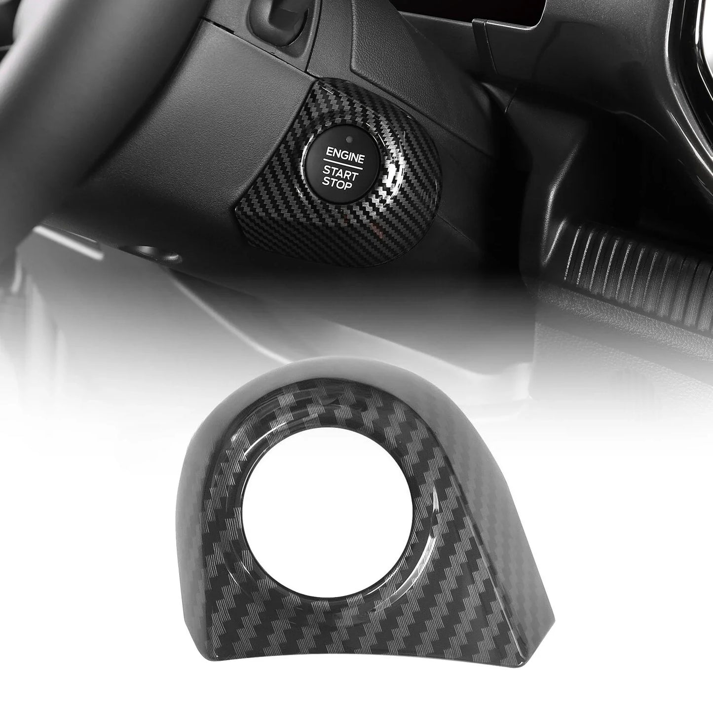 For Ford Ranger P703 T9 XL XLT Wildtrak Raptor 2023-2025 Carbon Fiber Texture Gear Shift Panel Cover Interior Trim Full Set