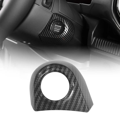 For Ford Ranger P703 T9 XL XLT Wildtrak Raptor 2023-2025 Carbon Fiber Texture Gear Shift Panel Cover Interior Trim Full Set