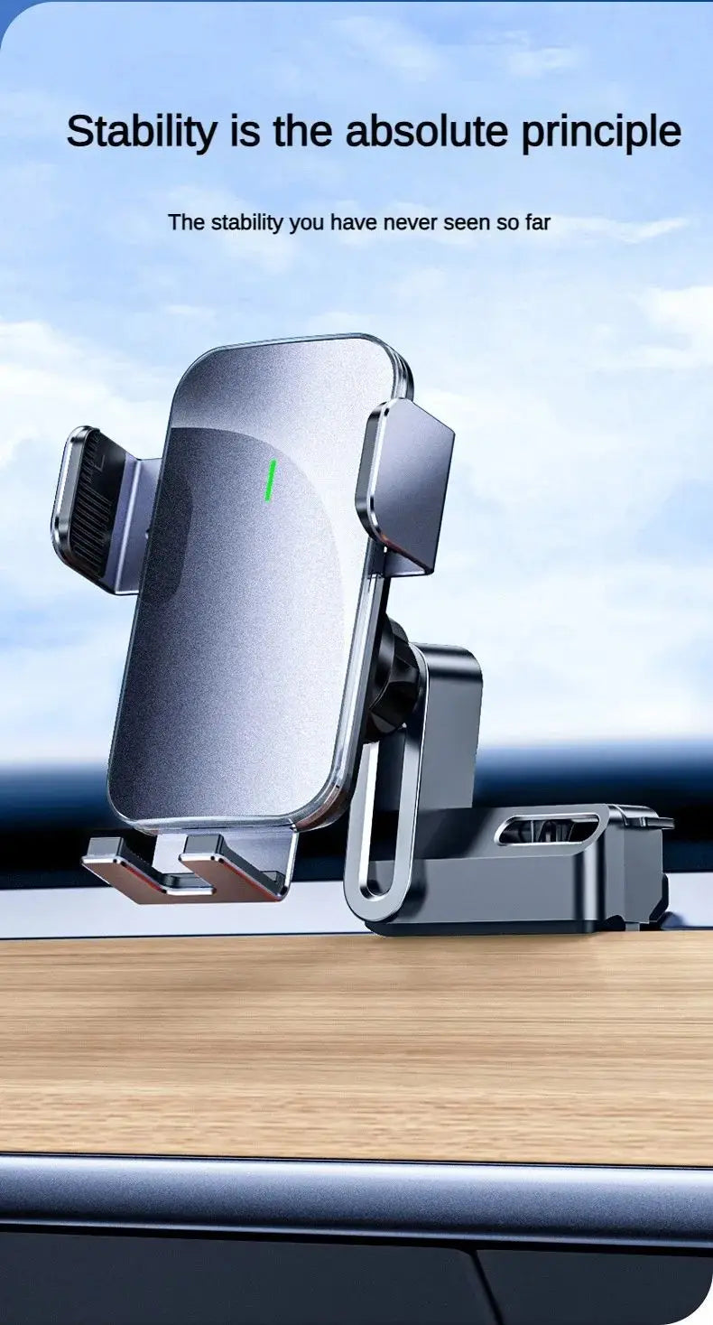 Car Phone Holder For Tesla Model3 2019-2022 Mount 2021-2024 Model Y Solar automatic clamping Car Phone Support Frame Accessories