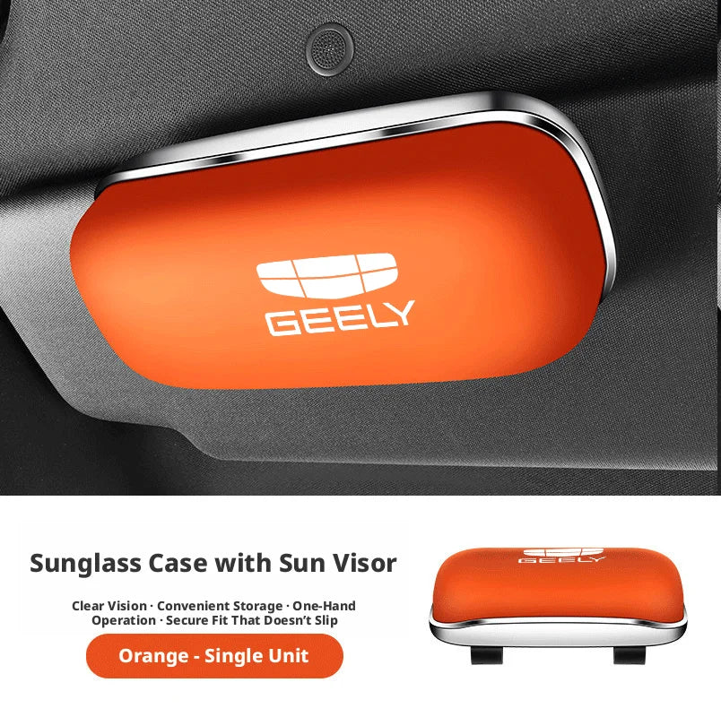 Compatible with Geely Galaxy L7 eyewear case L6/E5/Starship 7EMi car sunglasses holder, car sunshade storage box.