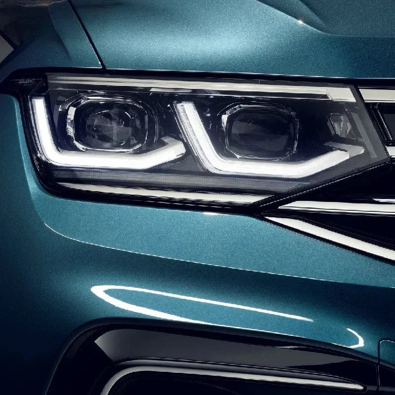 2 Pcs For Volkswagen VW Tiguan R Line Facelift 2020 2021 Car Headlight Tint Smoked Black Protective Film Transparent TPU Sticker