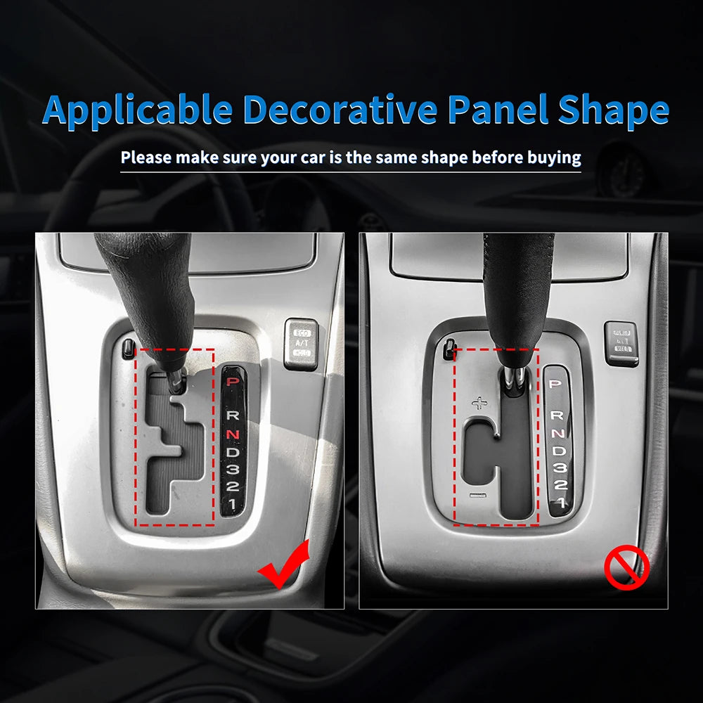 Real Soft Carbon Fiber Sticker For Subaru Impreza 2005 2006 2007 Gear Shift Panel Outlet Vent CD Frame Interior Accessories