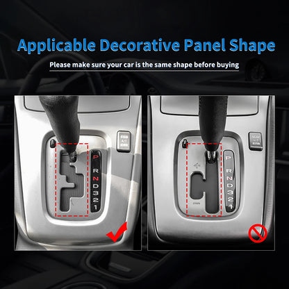 Real Soft Carbon Fiber Sticker For Subaru Impreza 2005 2006 2007 Gear Shift Panel Outlet Vent CD Frame Interior Accessories