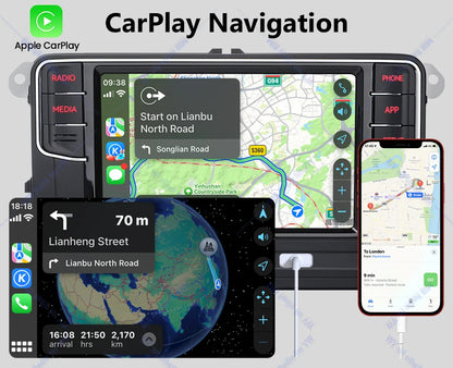 NONAME RCD330 Plus Carplay Car Radio Android Auto MIB Navigator Player 6RF035187F for VW Tiguan Golf 5 6 MK5 MK6 Passat Polo