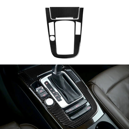 Car Center Console Gear Shift Panel Set, For Audi A4 S4 RS4 A5 S5 RS5 (2007-2016) Carbon Fiber Interior Sticker Trim Accessories