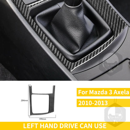 Whole Interior Stickers For Mazda 3 Axela 2010-2013 Carbon Fiber Car Accessories Dash Trim Gear Shift Console Cover Molding