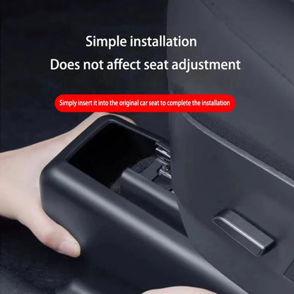 For Tesla Model Y Juniper 2025 2026 TPE Under Seat Corner Guard Seat Slide Rails Protector Cover Anti-Kick Flocking Accessories