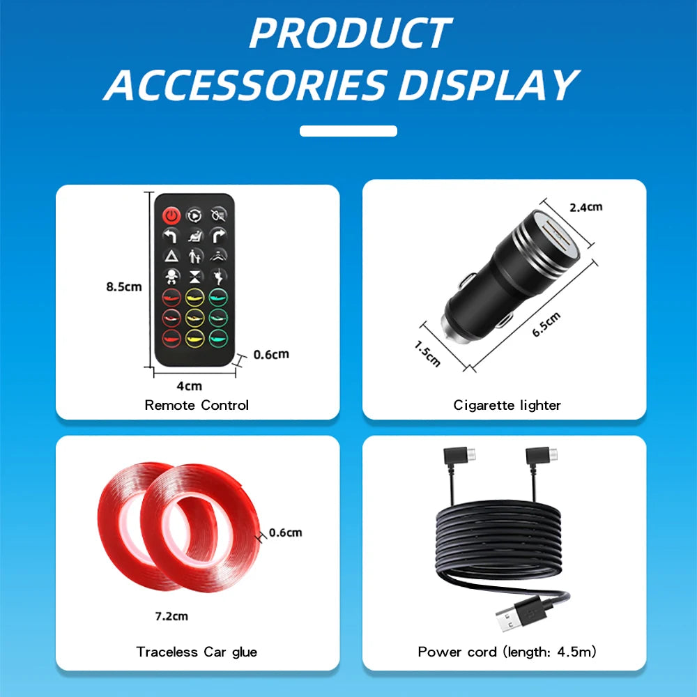 Multi-Panel Sync led Eyes Display 96x16 LED Sign (23.4"x4.73") | USB 5V Programmable Scrolling Text/Animation | APP + Remote