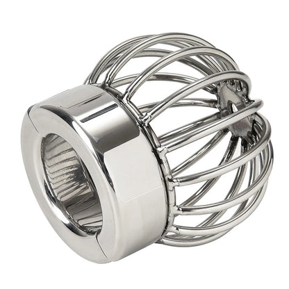 Metal Penis Ring Ball Stretcher Scrotum Lock Stainless Steel Penis Cock Ring Heavy Pendant Weight Bondage Sex Toy