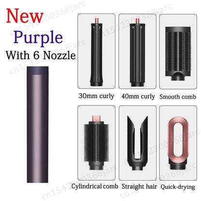 SenCiciMen Hair Styler Curling Iron Hair Hot Air Brush Curling Barrel Hair Dryer Salon Professional Curly Straight Hair Styler
