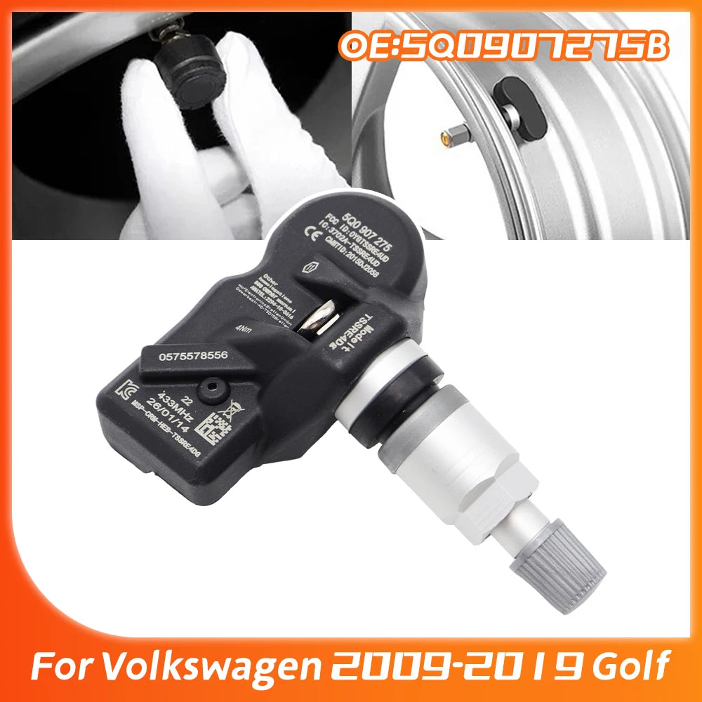 5Q0907275B TPMS For Audi Skoda A3 A7 Porsche 718 911 Cayenne VW Tiguan Passat Golf 5Q0907275 5Q0907275C Tire Pressure Sensor