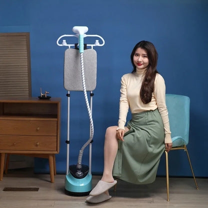 EU/UK Smart Household Appliance Double Rod Vertical Hanging Steam Portable Fast-heat Steam Ironing With Band Plate For Clothes