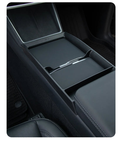 For Tesla New Model 3 Highland / Model Y /YL Center Console Armrest Storage Tray Organizer Box ABS Interior Accessories
