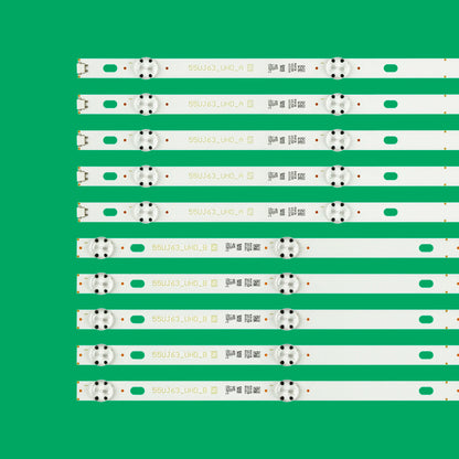 New 10Pcs/Set LED Backlight Strips For 55"TV 55UK6100 55UJ6307 55UJ630Y 55LJ5500 55UJ6560 55UJ6350 55UJ635 55UJ670V 55LJ6105W