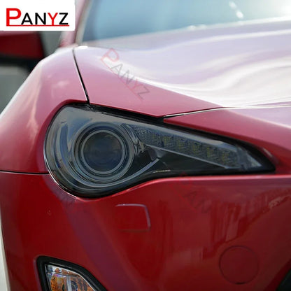 For Toyota 86 GT86 2012-Present Car Headlight Protective Film Smoked Black Tint Wrap Vinyl Transparent TPU Sticker