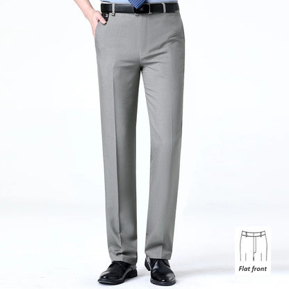 Brand New High-end Men's Wool Pants -Wool Blend Thin Fabric for Summer,Business Formal Dress Pants,Wool Blend Trousers