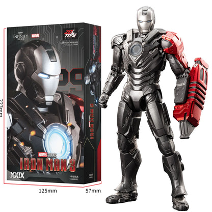 ZD Toys Iron Man Action Figure Joint Movable MK1 MK3 MK6 MK7 MK42 MK45 MK50 MK85 MK17 MK33 MK39 Adult Collection Figure Gift