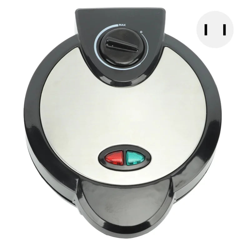 Waffle Maker Multifunctional Food Grade Safe Prevents Stick Round Waffle Maker Machine With Temperature Control