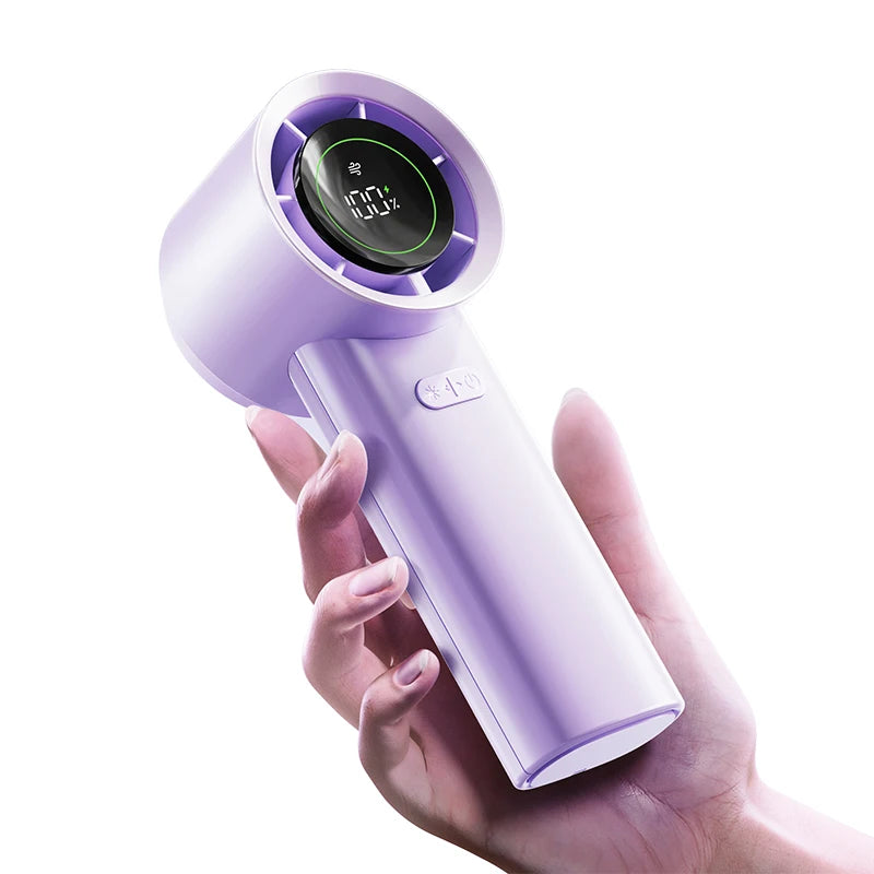 MUXNW Mini Turbo Jet Fan: Portable Small Pocket Handheld Personal Rechargeable USB Fan Keeping Cool In Hot Weather