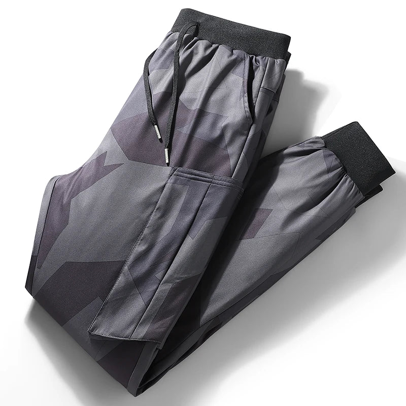 Men's down Pants Thiened Winter Sports Casual Snowboarding Long Trousers Outerwear Warm Cotton Workwear Leisure Outdoor
