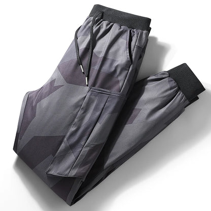 Men's down Pants Thiened Winter Sports Casual Snowboarding Long Trousers Outerwear Warm Cotton Workwear Leisure Outdoor