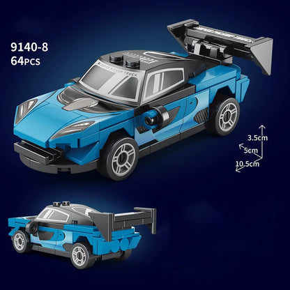 City Technique Speed Racing Car old Classic Sport Model Building Brick Super Racer Great Rally Vehicles Block Christmas gift Toy