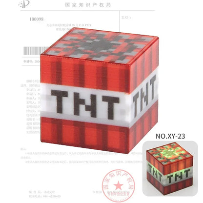 2CM Light-up Magnetic Square Building Blocks Replacement Parts DIY Educational Assembly Street Scene Lamp Bricks Kid Toy