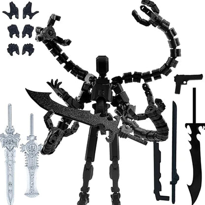 Hot 13 Action Figure Dummy Death Swordsman Titan 13 Action Figures T13 Multi-Jointed Movable Lucky 13 Action Figure Nova Gift